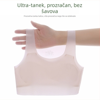 Dječji grudnjak u stilu veste, pun čašica, bez kalupa, glavni materijal viskoza, podstava najlon, fiksne dvostruke naramenice, crtani dizajn