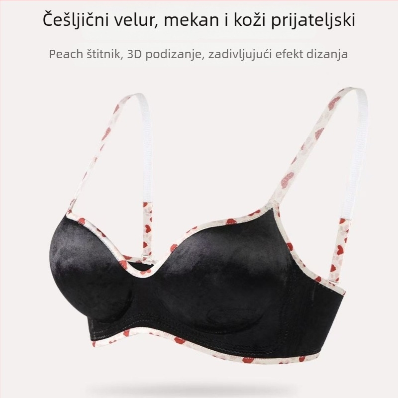 Najlonski grudnjak bez metalnog okova, bez šavova, 3/4 košarica, gornja potpora, prozračan