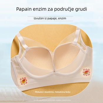 Latex ženski donji rublji, push-up grudnjak za male grudi, protiv opuštanja, bočna potpora dojki, bezšivne, bežični, ultra-tanki oblik košarica, za jesen i zimu