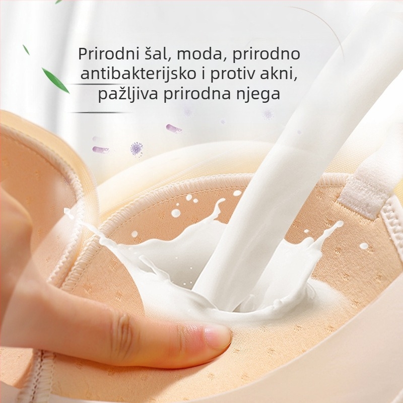 Latex ženski donji rublji, push-up grudnjak za male grudi, protiv opuštanja, bočna potpora dojki, bezšivne, bežični, ultra-tanki oblik košarica, za jesen i zimu
