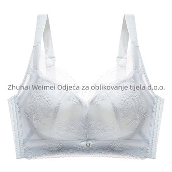 Beautiful figure Najlon grudnjak s košarom 3/4, ultra-tanki oblikovani košarica, fiksne dvostruke naramenice, prozračna gornja potpora