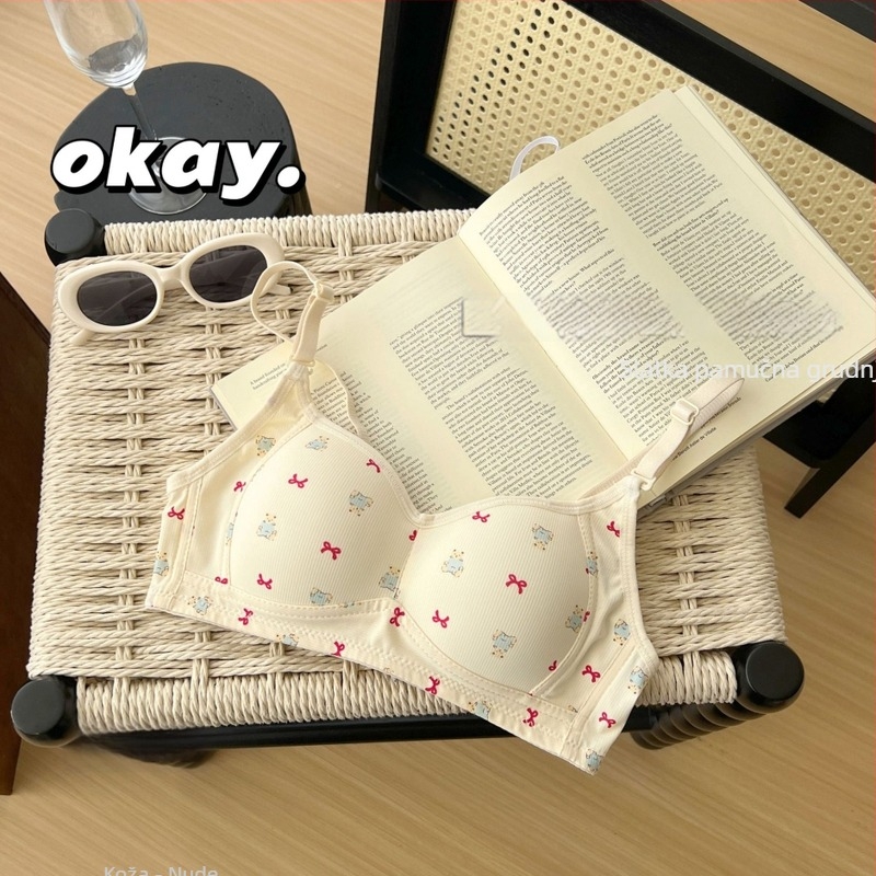 Grudnjak s košaricama 3/4, pamuk, prozračan, učvršćivanje, odvojive naramenice