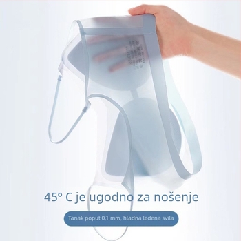 Ljetna ultra-tanka ice silk bešumna grudnjica za žene, bez žice, prozračna leđa, tanke naramenice, 3/4 kup, udobna