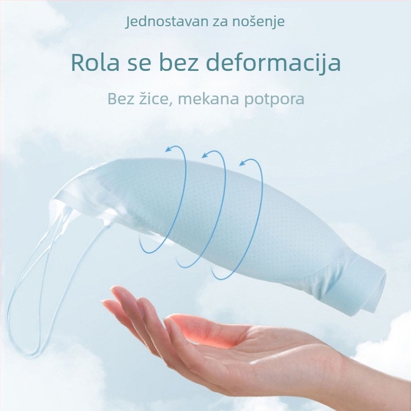 Ljetna ultra-tanka ice silk bešumna grudnjica za žene, bez žice, prozračna leđa, tanke naramenice, 3/4 kup, udobna