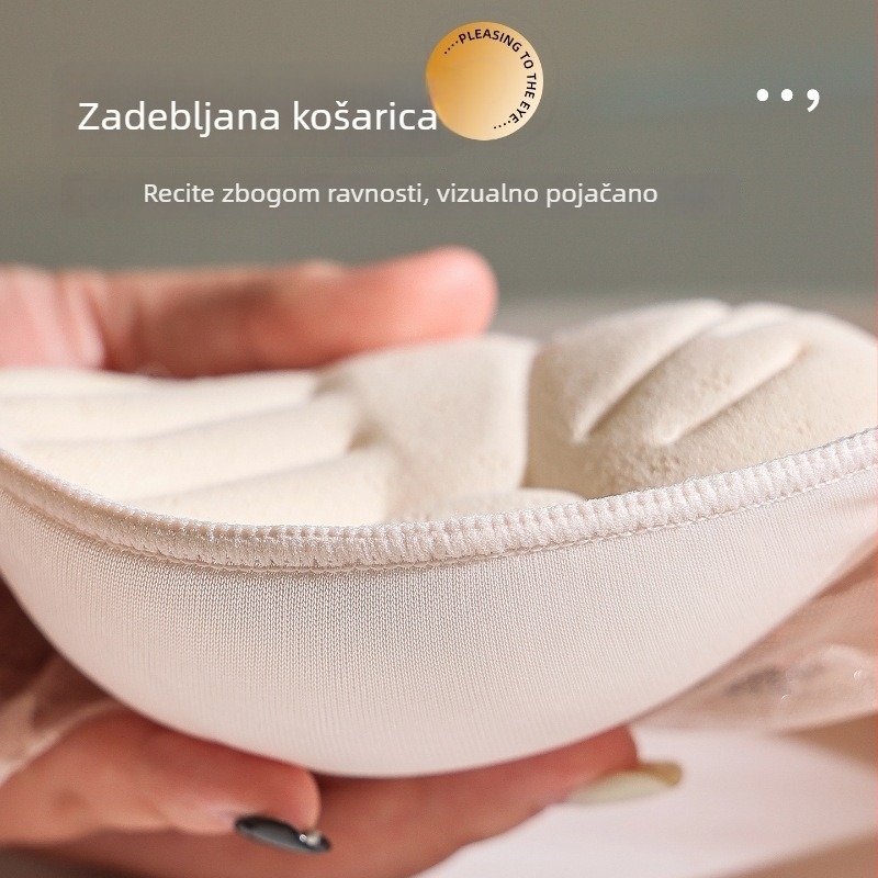 Sutien 8925: 5 cm povećanje za male grudi, košarice 3/4, bez žica, čipka