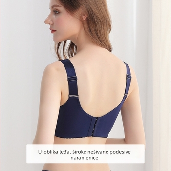 Bešični sportski grudnjak Ice Silk, bez čeličnog prstena, prozračan, s punim košaricama i pamukom za podlogu