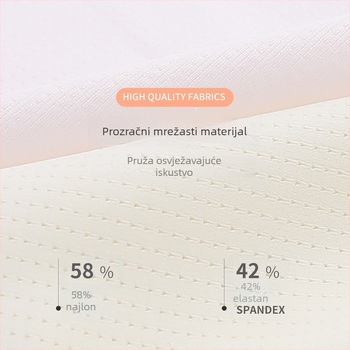 Dječja kamizola grudnjak za razvoj, uzrast 8–14 godina, tanak materijal, najlon/elastan, U-dekolte, podstava od viskoze/mulberry svile/elastan