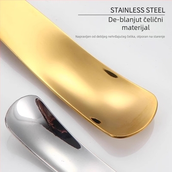 Desertna žlica, 410 nehrđajući čelik, moderni jednostavan dizajn, poliranje vodom