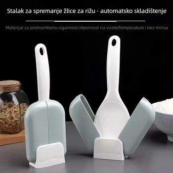 Plastični stalak za rižine žlice s poklopcem za prašinu, za odrasle, izdanje 2024