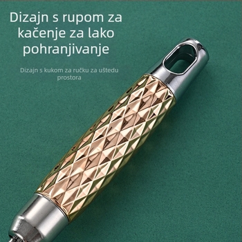 Nehrđajući čelični cediljni lonac s četiri linije, PP držač, protuklizno, otporno na visoke temperature, višestruka primjena za rezance i knedle