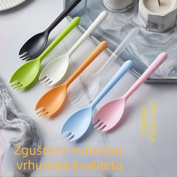 Jednokratne žličice i vilice s dugim dršcima, individualno zapakirane, za roštilj, bibimbap, desertne posude i voćne zdjele — Materijal: PP; Brend: Unique; Funkcija: Druge; Lansiranje proizvoda: Drugo