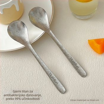 Žličica od čistog titana, japanski stil, jednobojna, marka WORTHBUY, model G22365-1