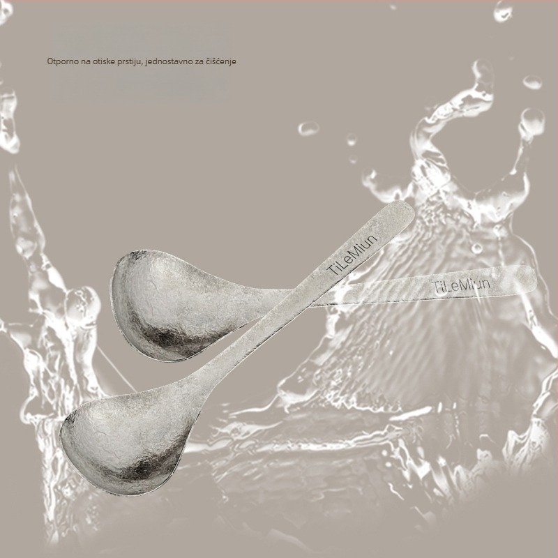 Žličica od čistog titana, japanski stil, jednobojna, marka WORTHBUY, model G22365-1