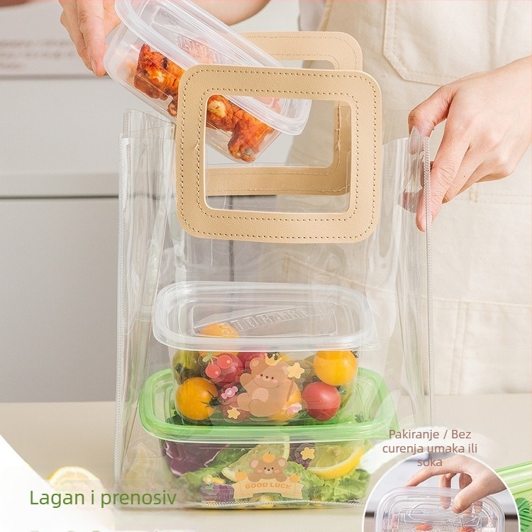 Jednokratna PP kutija za ručak sa zdjelom i štapićima, sigurnost hrane, biološki razgradiva, za ured