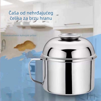 Kutija za obrok od nehrđajućeg čelika, trokatna kutija, kapacitet ispod 300 ml, pogodna za uredske potrebe, nije sigurna za mikrovalnu pećnicu