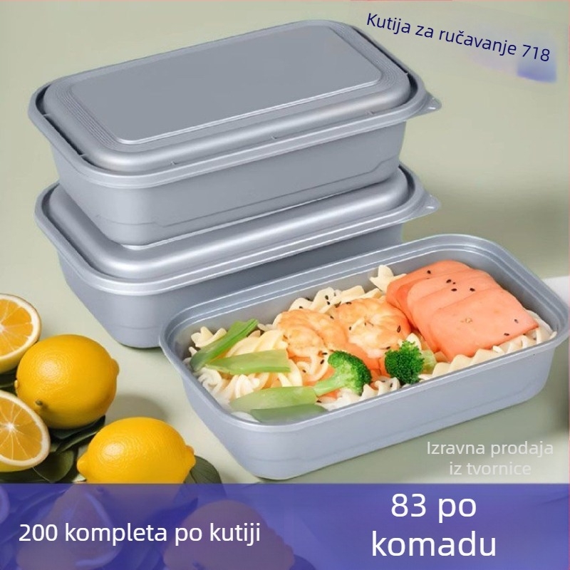 Jednokratna kutija za obrok u japanskom stilu, dvostruki sloj, otporna na curenje