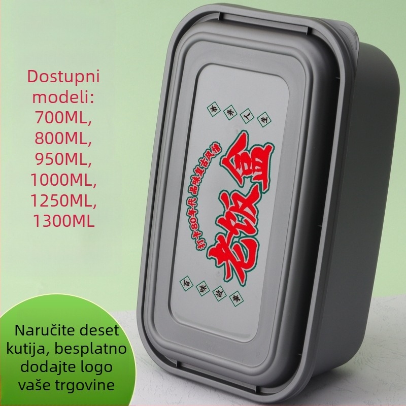 Jednokratna kutija za obrok u japanskom stilu, dvostruki sloj, otporna na curenje