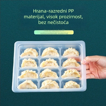 Jednokratna zamrznuta knedla posuda – plastična, mikrovalna pećnica nije prikladna, za komercijalno skladištenje i pakiranje za dostavu