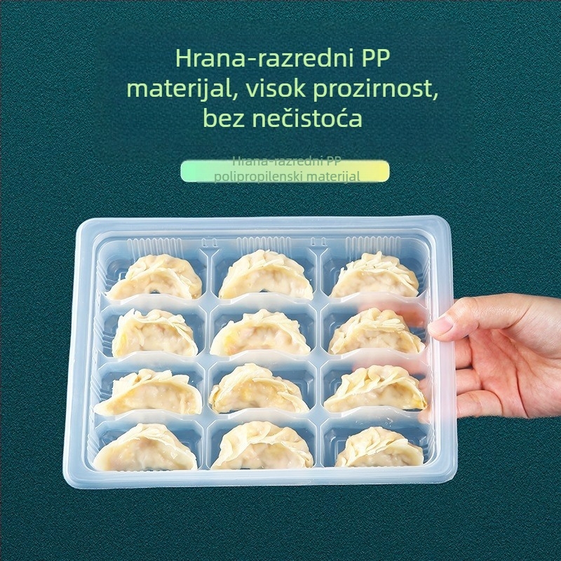 Jednokratna zamrznuta knedla posuda – plastična, mikrovalna pećnica nije prikladna, za komercijalno skladištenje i pakiranje za dostavu