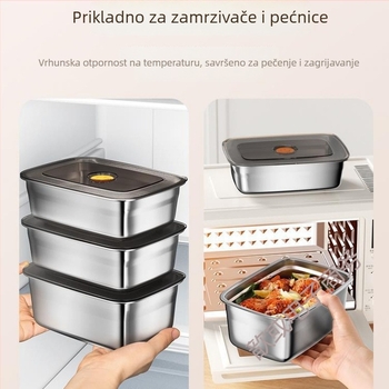 Dječja pravokutna kutija za obrok, održava hranu toplom, kapacitet ispod 300 ml, jednoslojna, nije električna