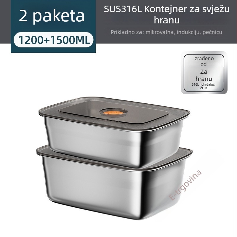 Dječja pravokutna kutija za obrok, održava hranu toplom, kapacitet ispod 300 ml, jednoslojna, nije električna