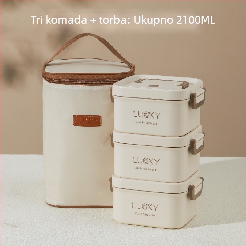 Luckychoice termo kutija za obrok od nehrđajućeg čelika 304, mikrovalna kompatibilna, drži toplinu, kapacitet 1–4 L, jednodijelna, dvostruko ili troslojna konstrukcija, mogućnost ispisa logotipa
