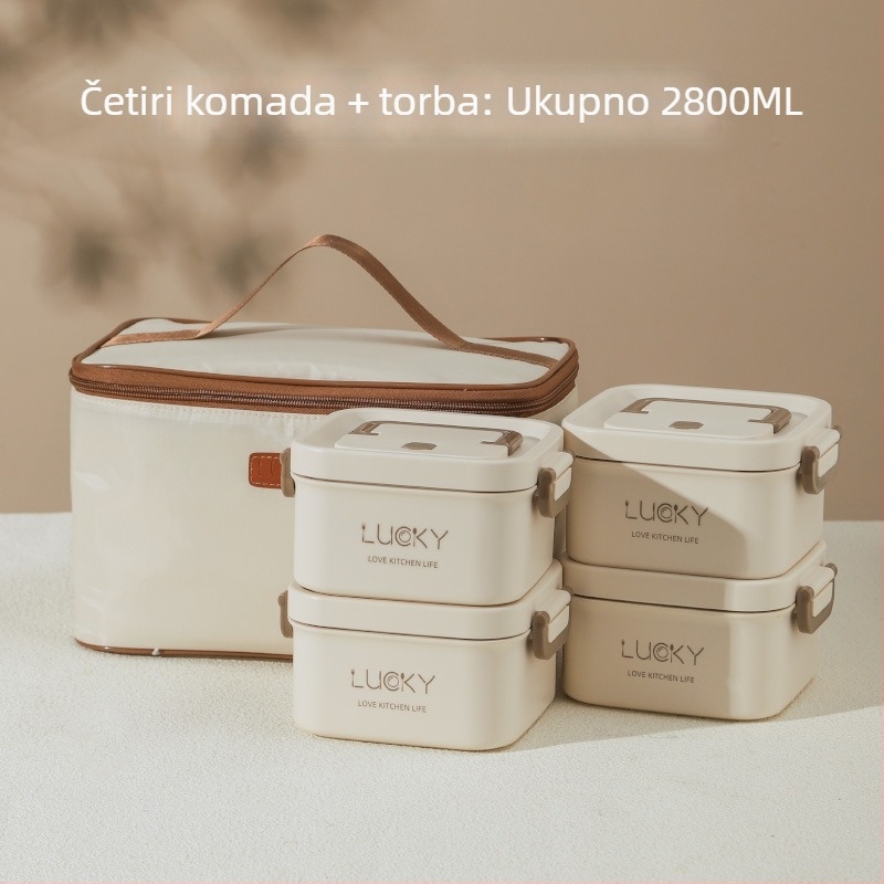 Luckychoice termo kutija za obrok od nehrđajućeg čelika 304, mikrovalna kompatibilna, drži toplinu, kapacitet 1–4 L, jednodijelna, dvostruko ili troslojna konstrukcija, mogućnost ispisa logotipa