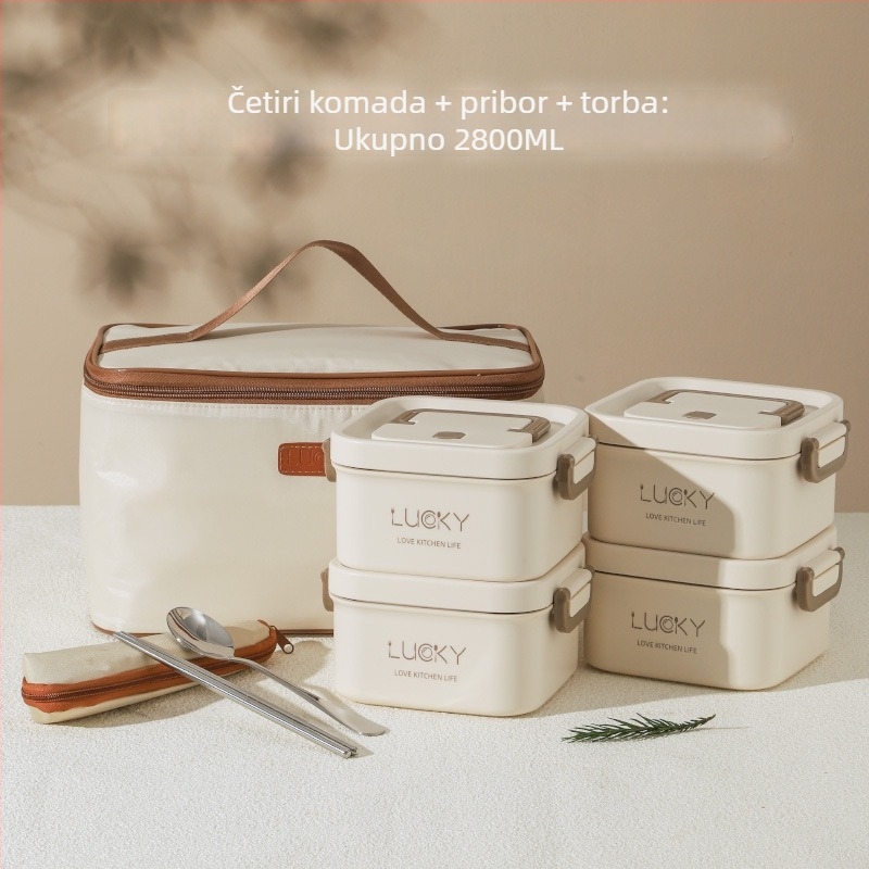 Luckychoice termo kutija za obrok od nehrđajućeg čelika 304, mikrovalna kompatibilna, drži toplinu, kapacitet 1–4 L, jednodijelna, dvostruko ili troslojna konstrukcija, mogućnost ispisa logotipa