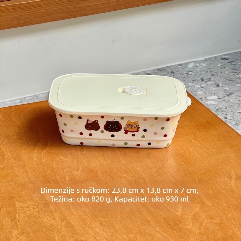 Keramička kutija za obrok s pregradom, 301–500 ml, mikrovalna kompatibilnost, čuva hranu toplom, višestruki oblik dizajna, za posao