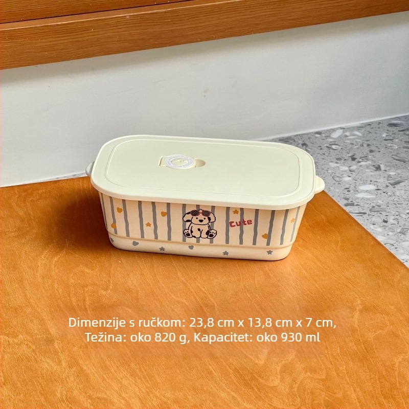 Keramička kutija za obrok s pregradom, 301–500 ml, mikrovalna kompatibilnost, čuva hranu toplom, višestruki oblik dizajna, za posao