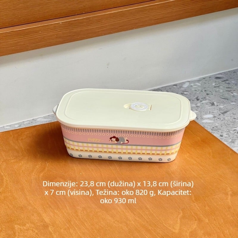 Keramička kutija za obrok s pregradom, 301–500 ml, mikrovalna kompatibilnost, čuva hranu toplom, višestruki oblik dizajna, za posao