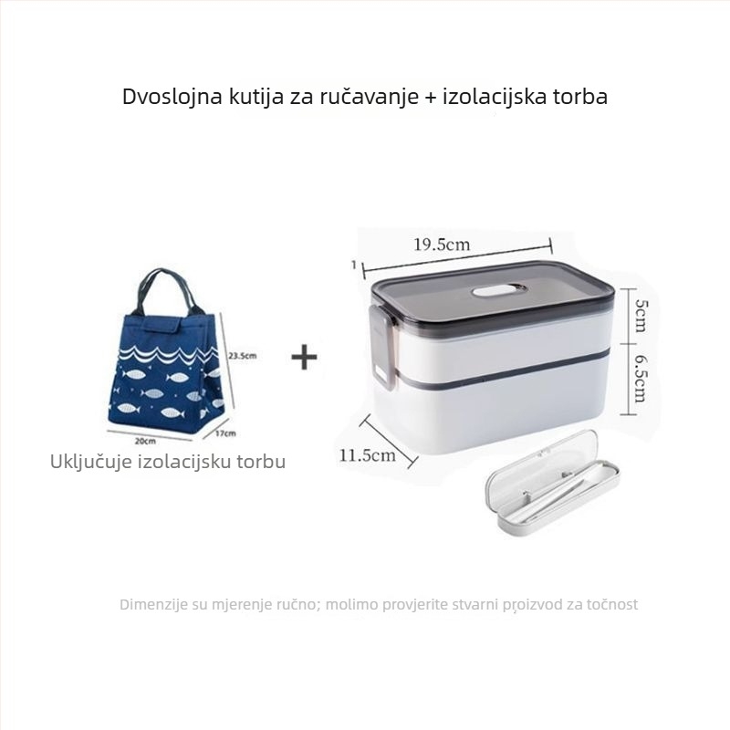 Kutija za ručak japanskog stila, plastična, kompatibilna s mikrovalnom pećnicom, kapacitet ispod 300 ml, jednovrsta, prijenosna
