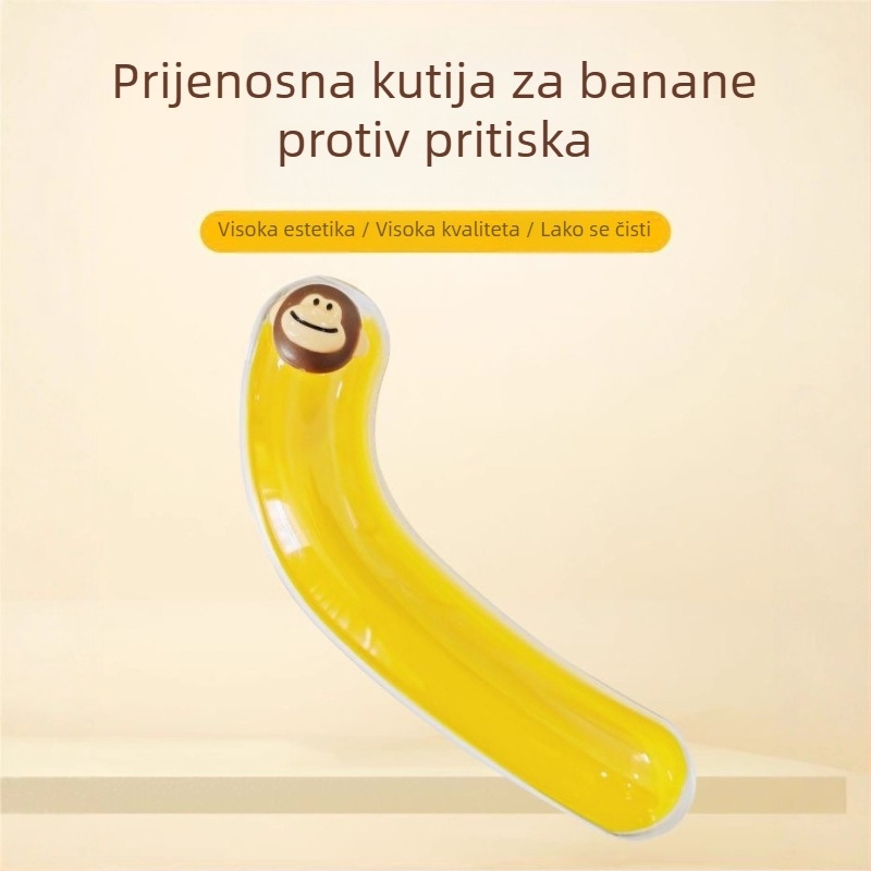 Kreativna prijenosna kutija za banane za kampiranje i piknik, čvrsto zatvorena kutija za očuvanje svježine banana