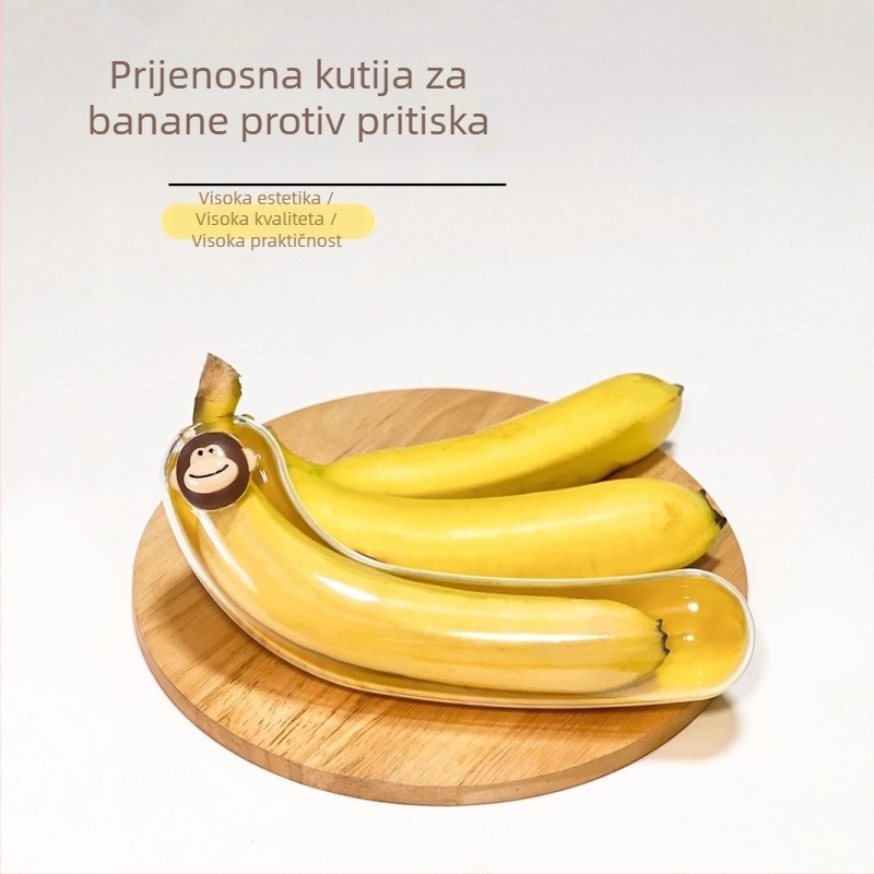 Kreativna prijenosna kutija za banane za kampiranje i piknik, čvrsto zatvorena kutija za očuvanje svježine banana