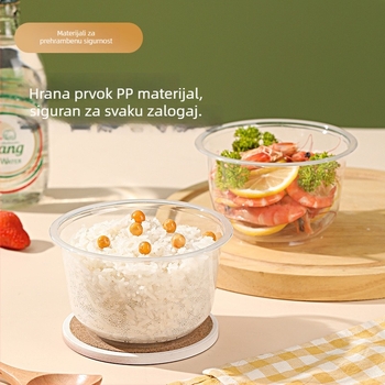 Jednokratne plastične zdjelice, pravokutnog oblika, 401–500 ml, pakiranje 20 kom, porijeklo Guangdong