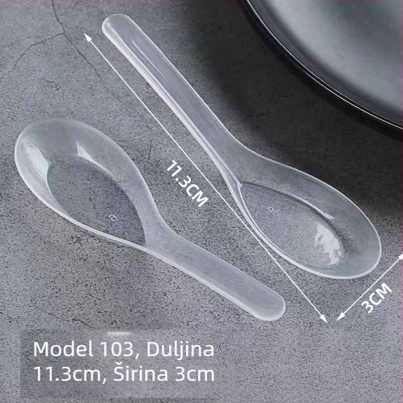 Jednokratna zdjela Yongxie, kružna, 360ml, plastična, s ispisanim logom, prilagodljivo