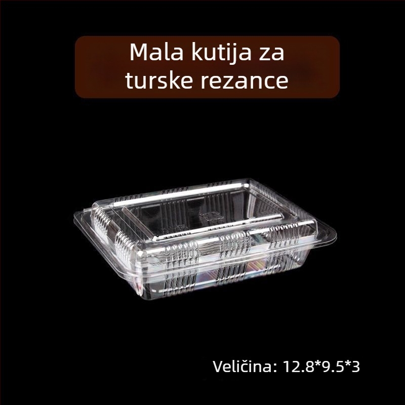 Jednokratna kutija za ambalažu rezanaca od plastike | Nije pogodna za mikrovalnu pećnicu | Nije biorazgradiva