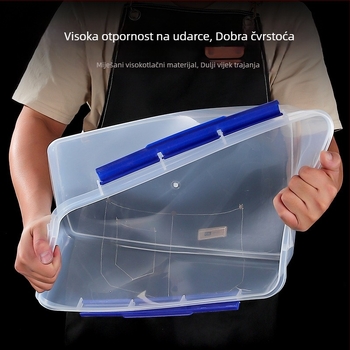Pravokutna kutija za hranu od PP plastike, mikrovalna sigurna, višekratna upotreba, mogućnost tiska logotipa