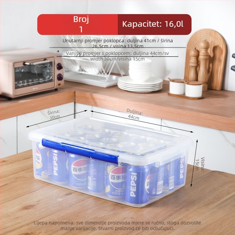 Pravokutna kutija za hranu od PP plastike, mikrovalna sigurna, višekratna upotreba, mogućnost tiska logotipa