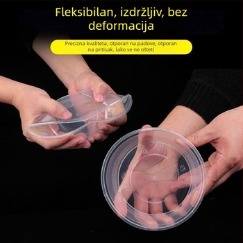 Jednokratna pravokutna kutija za obrok, plastična, za voće, za dostavu