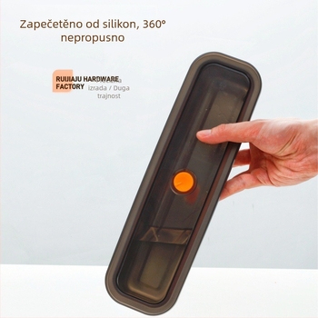 Tanak kutija od 304 nehrđajućeg čelika za očuvanje svježine, pravokutna, 1–2 L, mikrovalno sigurna, zapečaćena za sprječavanje mirisa