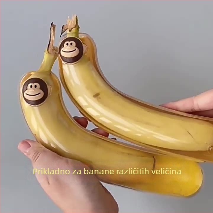 Banana oblik kutija za čuvanje voća, PP plastika, kapacitet do 300 ml, jednostruki sloj, neelektrično, za djecu