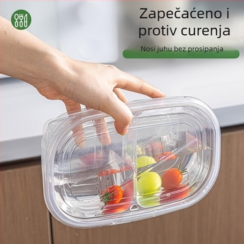 Jednokratna kutija za obrok s poklopcem, PP materijal za hranu, sigurna za mikrovalnu pećnicu