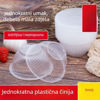 Jednokratna plastična zdjela za dostavu i catering (Kategorija: Jednokratna zdjela; Materijal: Plastika; Uvoz: Ne)