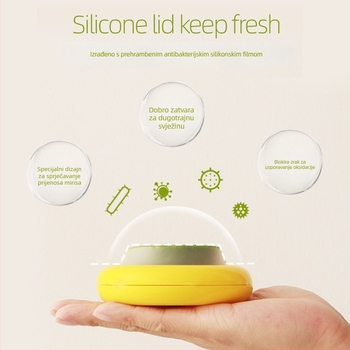 Silikonska kutija za voće za očuvanje svježine, nepravilan oblik, kapacitet ispod 300 ml, jednoslojna kutija za hladnjak