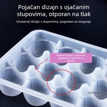 Jednokratna plastična kutija za pakiranje velikih ručno izrađenih ljepljivih rižinih kuglica (nije pogodno za mikrovalnu pećnicu; moguć tisak logotipa; obrada i prilagodba putem agenta; podrijetlo: kineska kopnena)