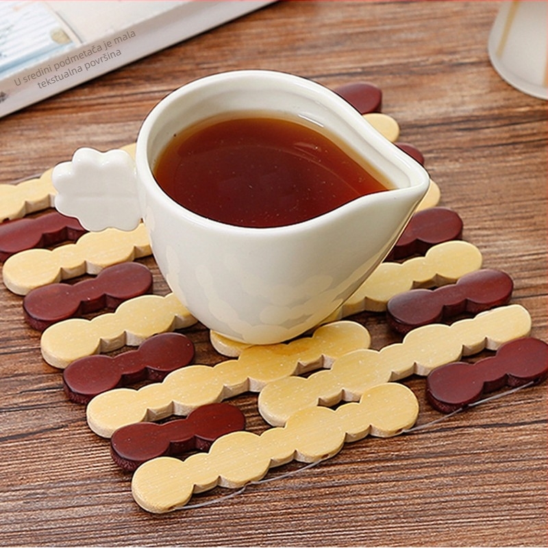 Bambus podložka za stol protiv opeklina, okrugla, podloga za zdjele i tanjure