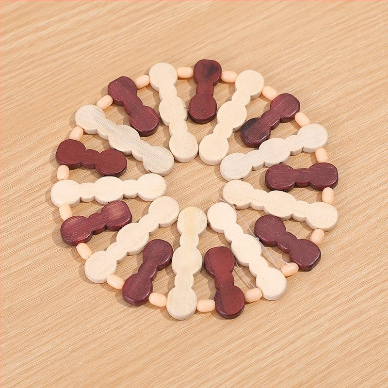 Bambus podložka za stol protiv opeklina, okrugla, podloga za zdjele i tanjure