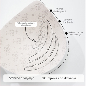 60s Modalni Moderni Gravitačni Slova Grudnjak Set za Proljeće/Ljeto, Tanki Jastučići, Mekana Podrška, Prozračan, Koža-prijatan