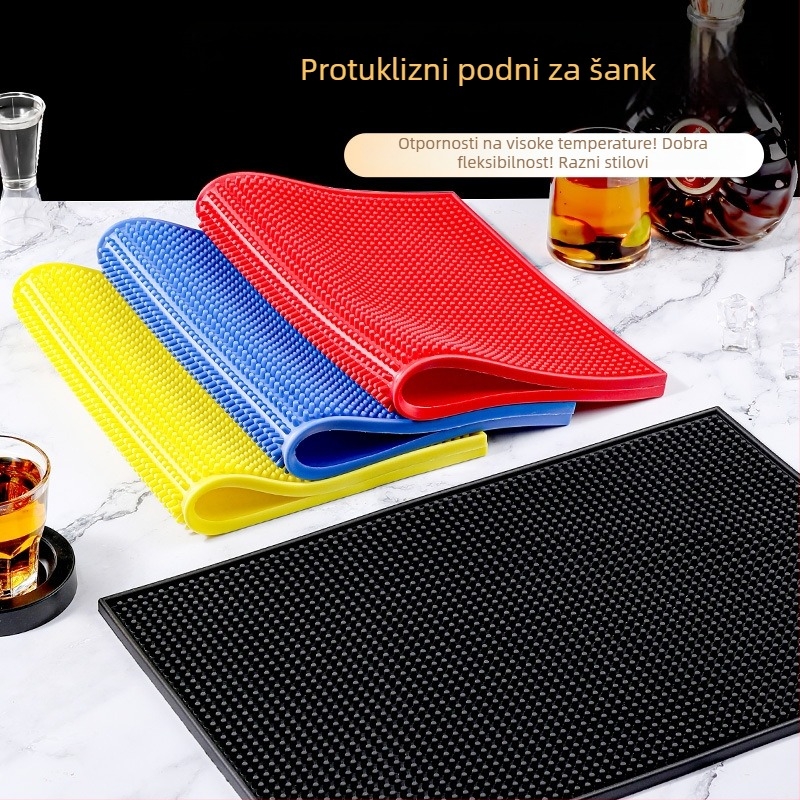 Pravokutni silikonski podmetač za bar za čaj s mlijekom – protuklizni, kineski stil